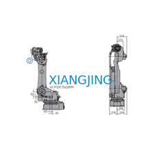 Brazo usado AXIS del robot de 6 Yaskawa con la carga útil del agarrador para el robot industrial 180kg
