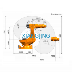 el eje 6 utilizó el robot de Kuka